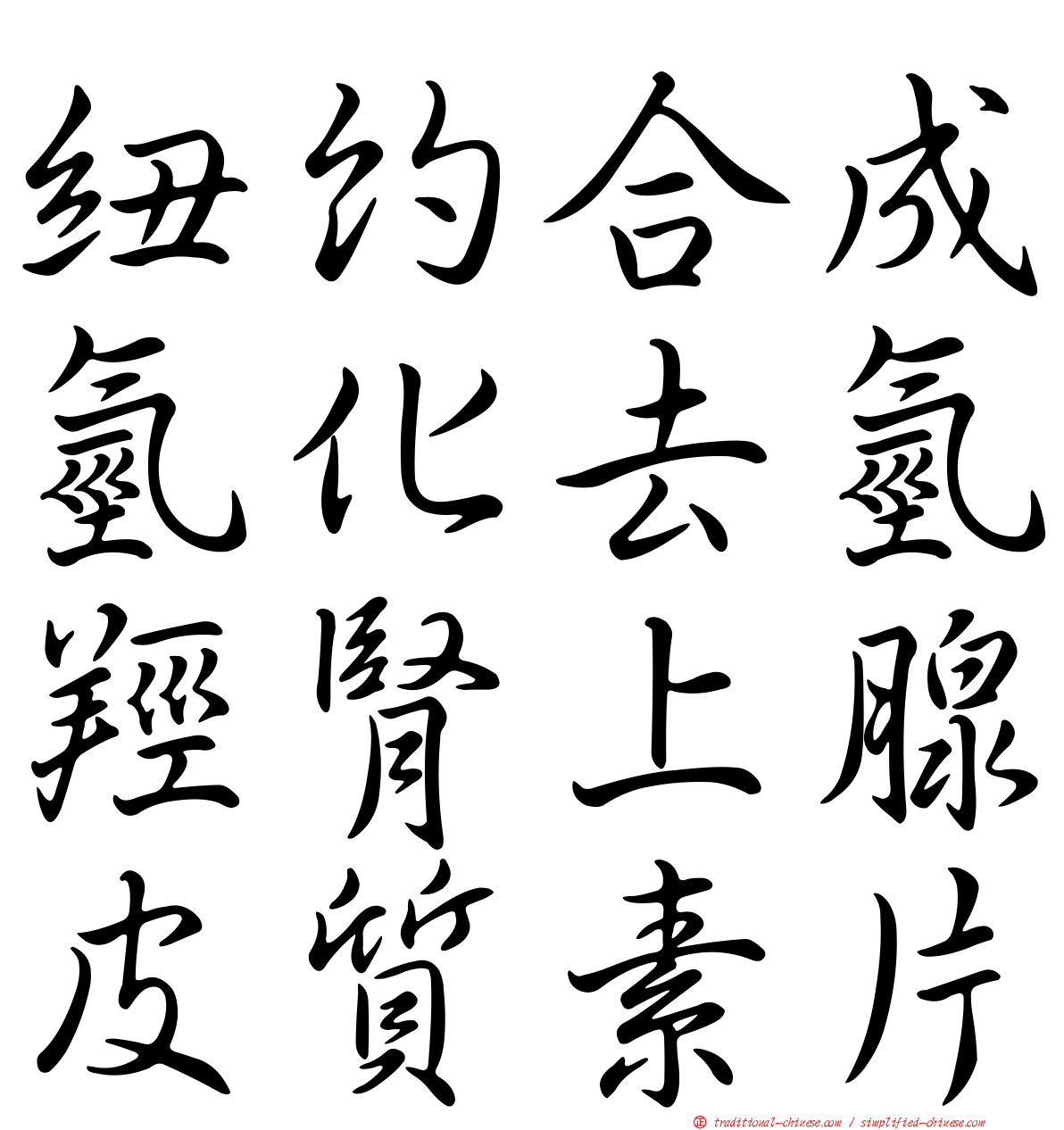 紐約合成氫化去氫羥腎上腺皮質素片