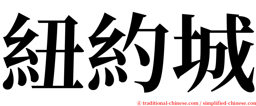 紐約城 serif font