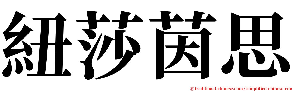 紐莎茵思 serif font