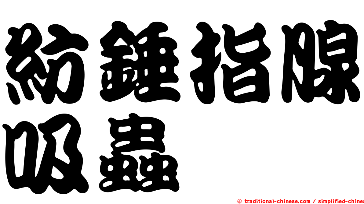 紡錘指腺吸蟲