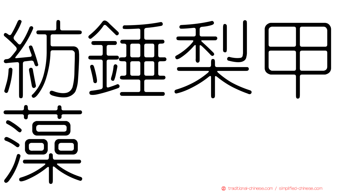 紡錘梨甲藻