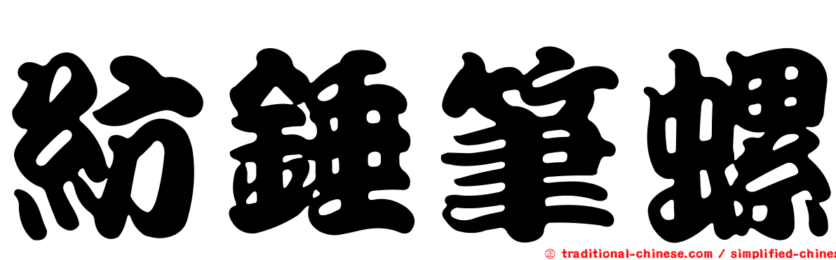 紡錘筆螺