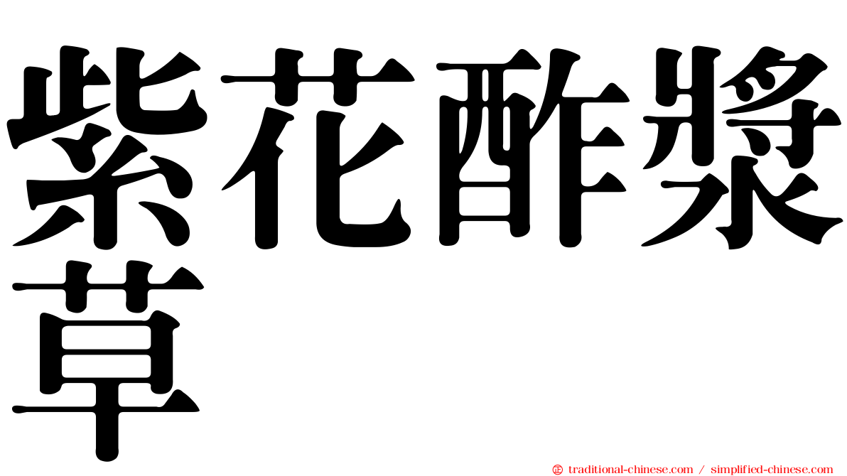 紫花酢漿草