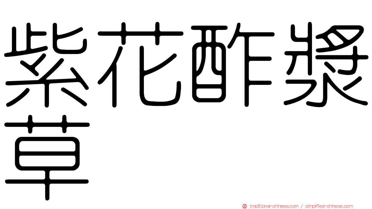 紫花酢漿草