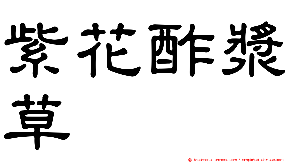 紫花酢漿草