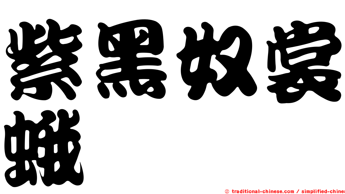 紫黑奴裳蛾