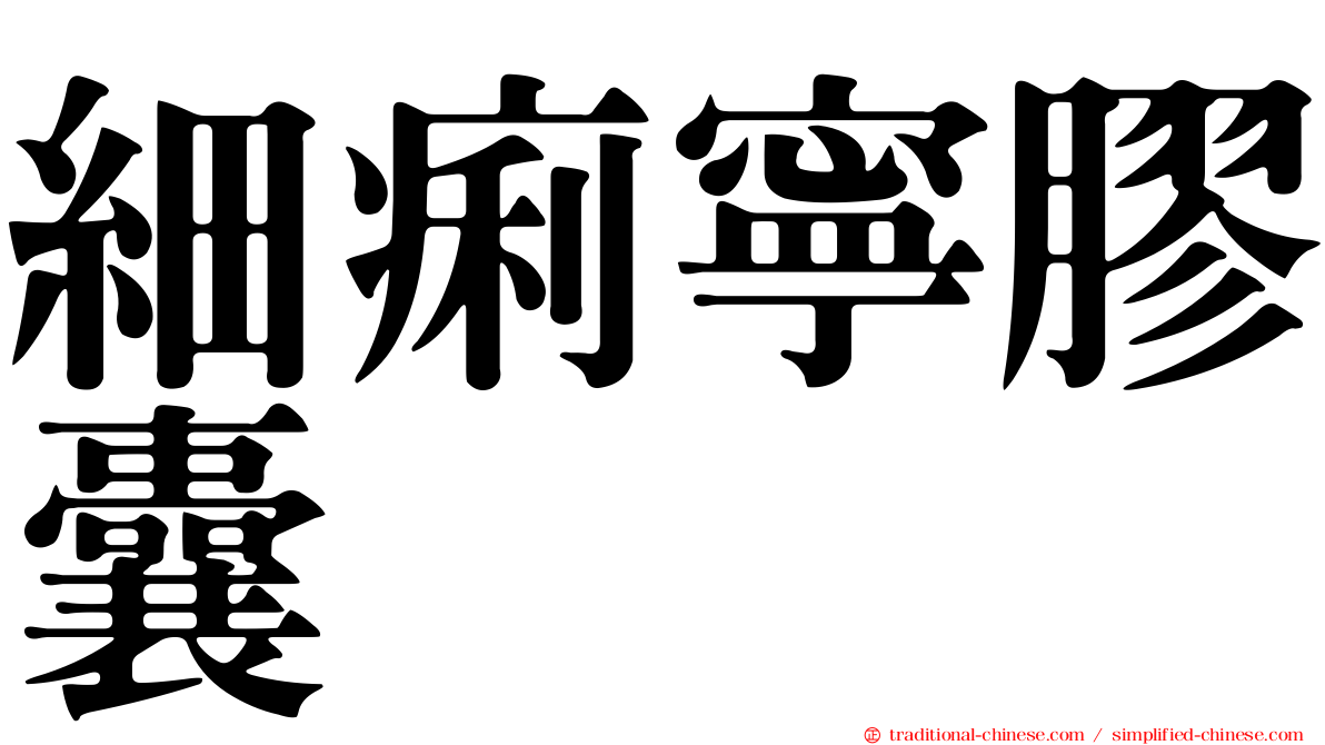 細痢寧膠囊