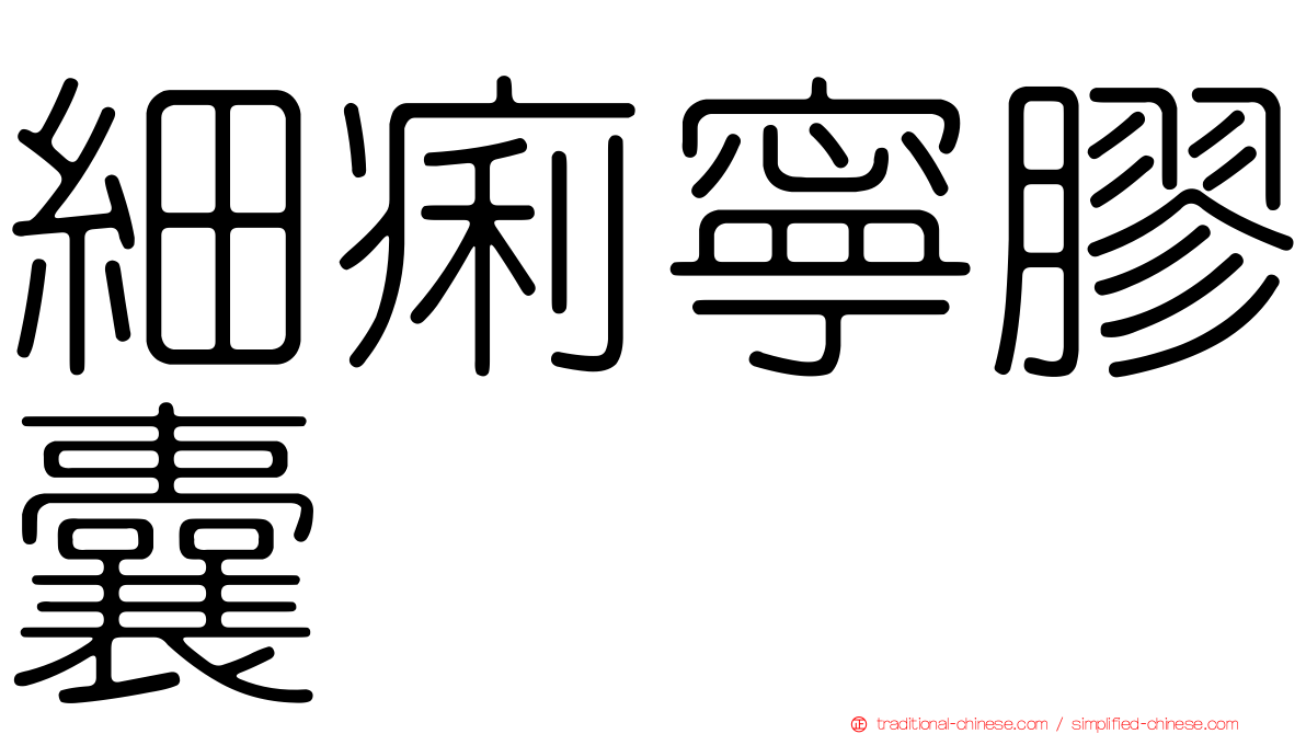 細痢寧膠囊