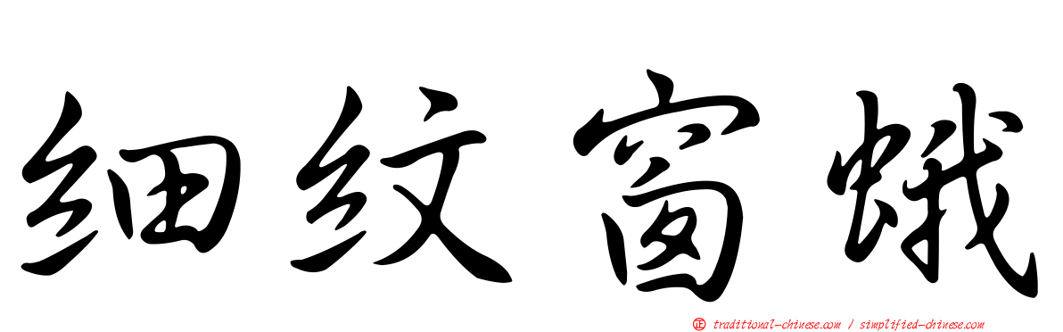 細紋窗蛾