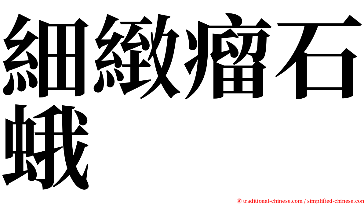 細緻瘤石蛾 serif font