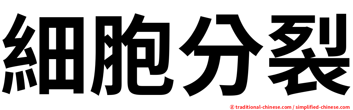 細胞分裂