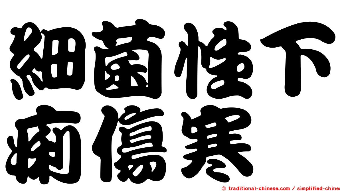 細菌性下痢傷寒