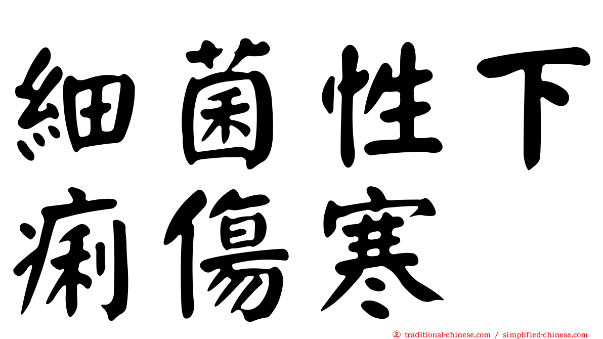 細菌性下痢傷寒