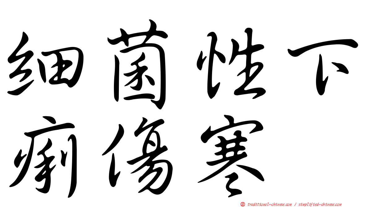 細菌性下痢傷寒