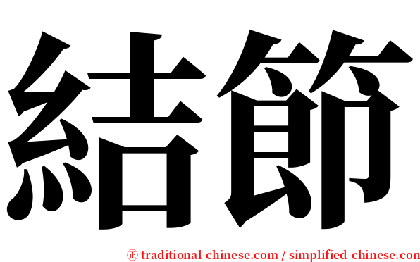 結節 serif font