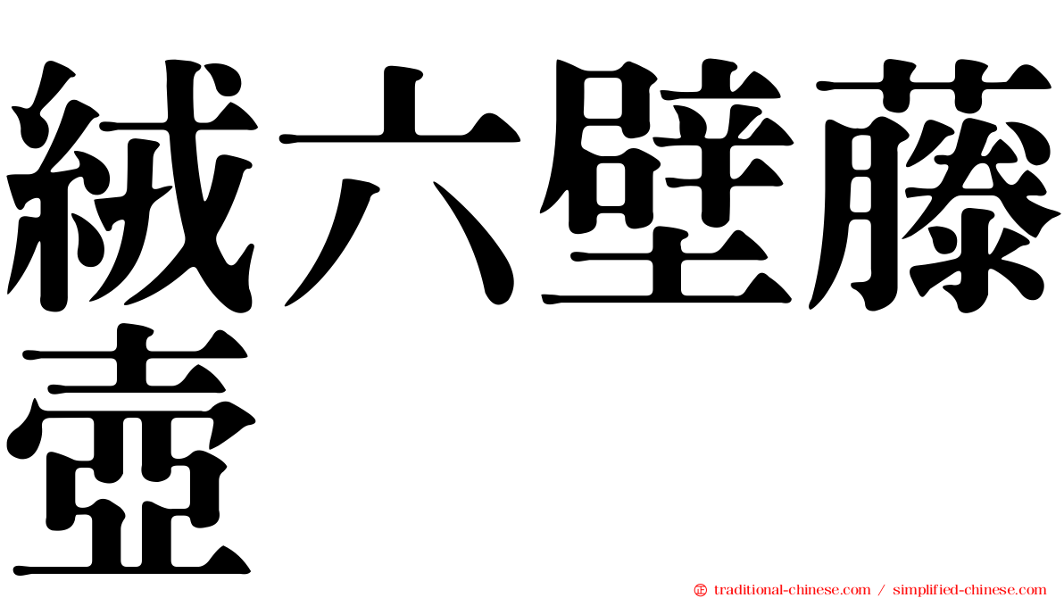 絨六壁藤壺