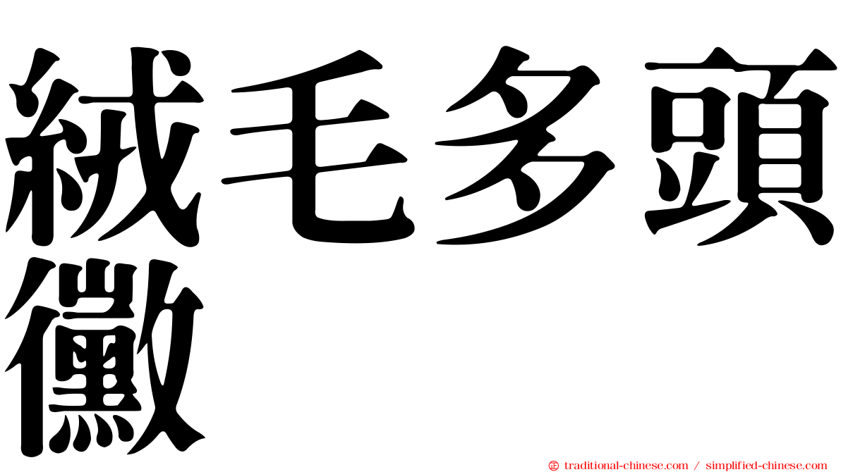 絨毛多頭黴