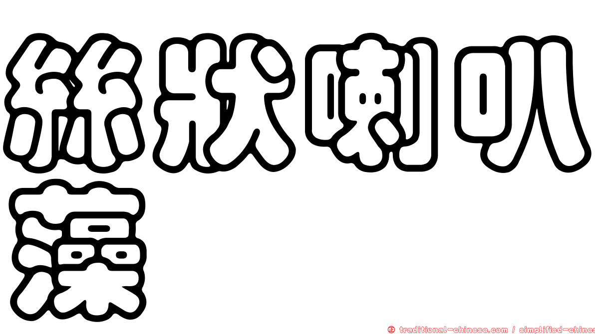絲狀喇叭藻