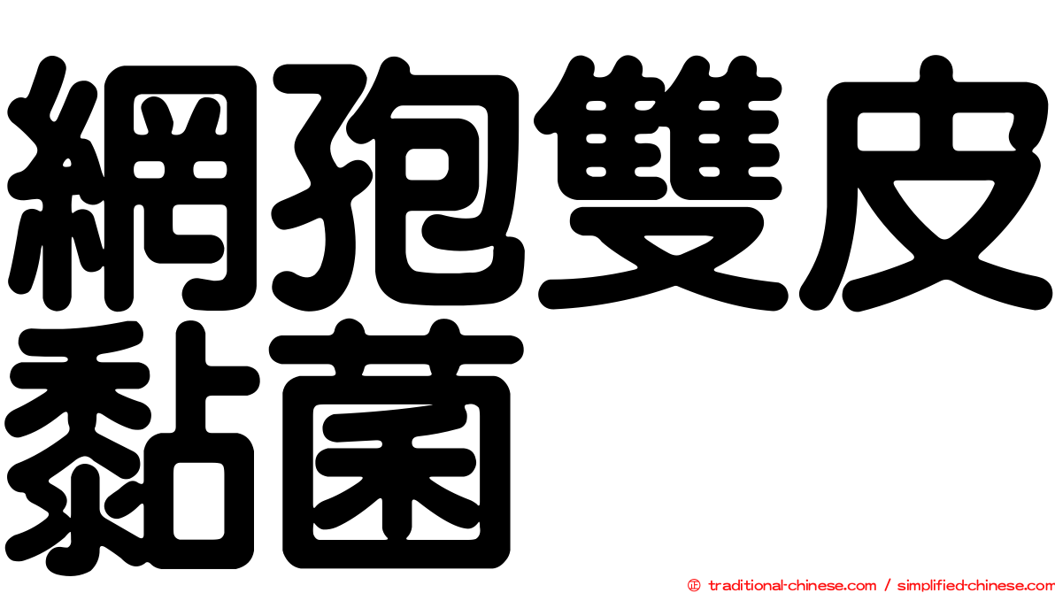 網孢雙皮黏菌