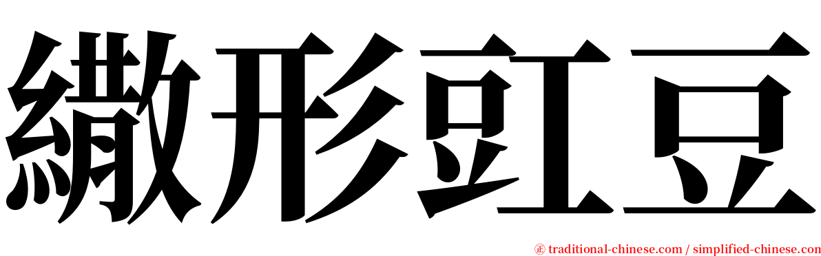 繖形豇豆 serif font