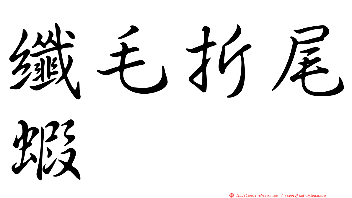 纖毛折尾蝦