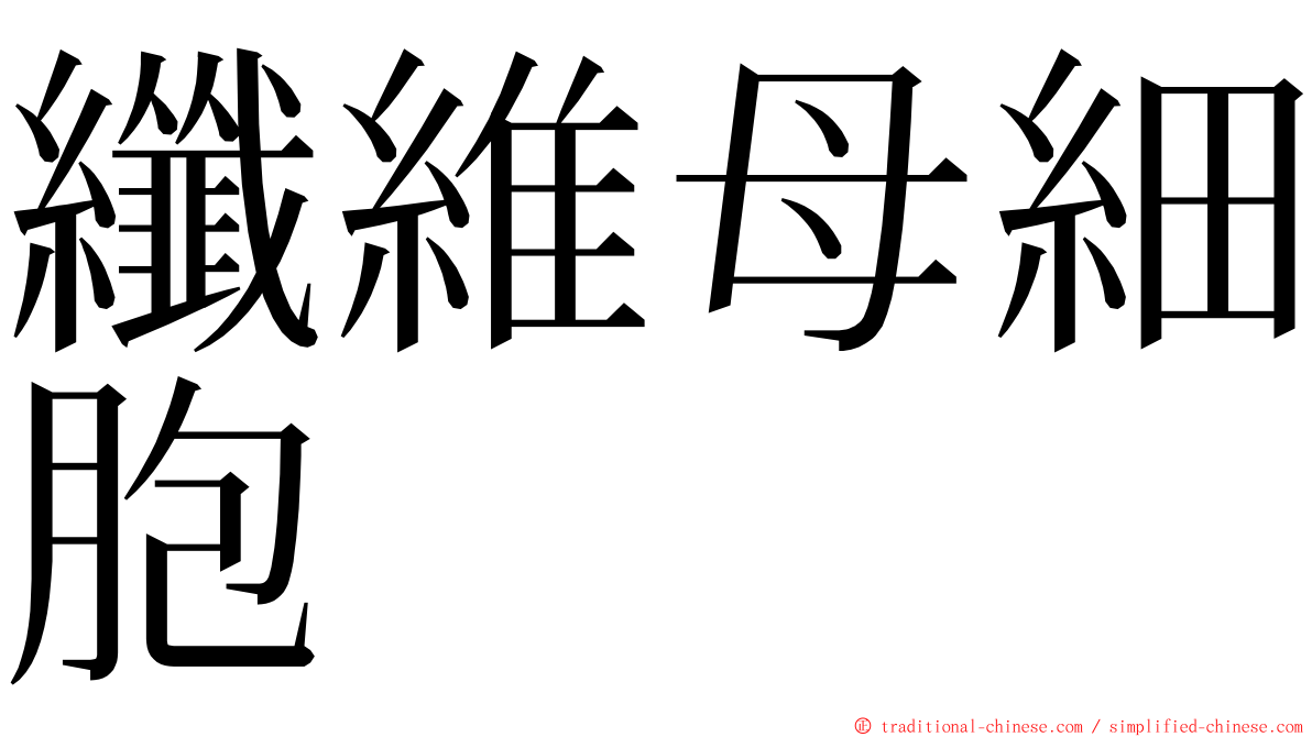 纖維母細胞 ming font