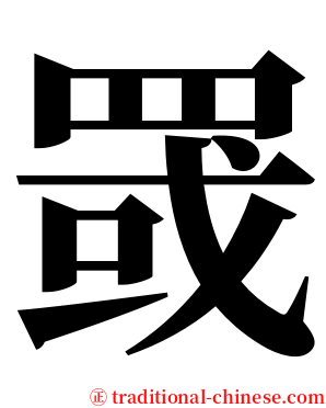 罭 serif font