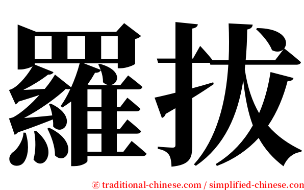 羅拔 serif font