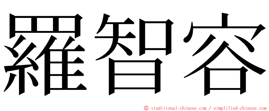 羅智容 ming font