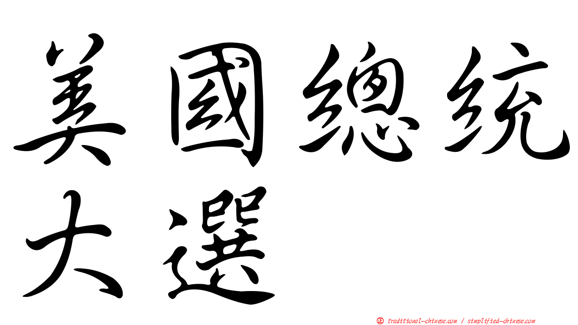 美國總統大選