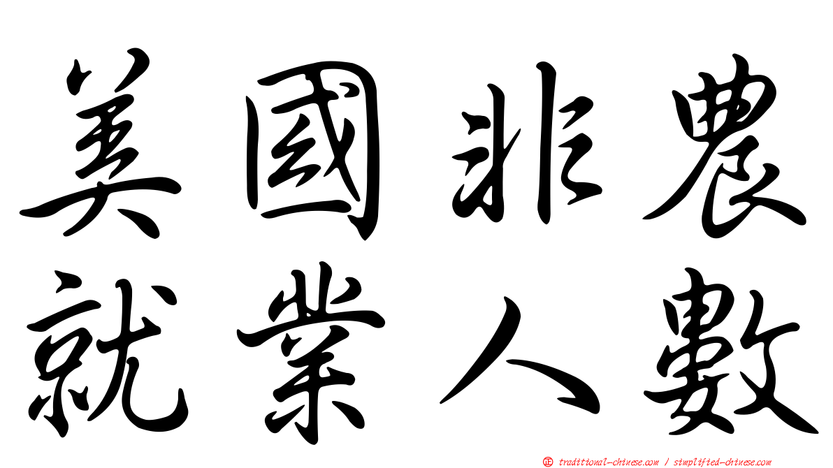 美國非農就業人數
