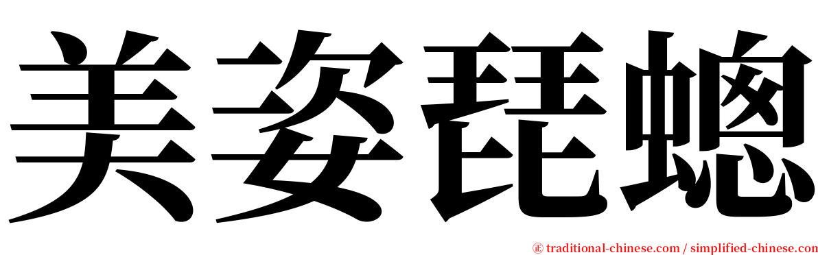 美姿琵蟌 serif font