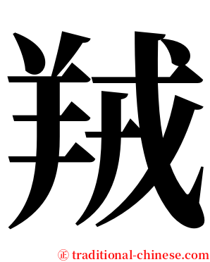 羢 serif font