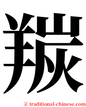 羰 serif font