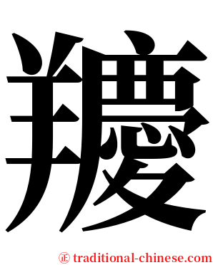 羻 serif font