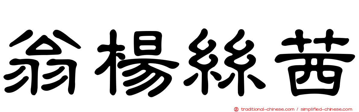 翁楊絲茜