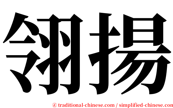 翎揚 serif font