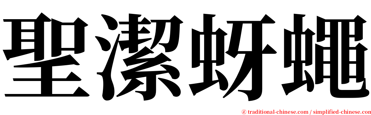 聖潔蚜蠅 serif font