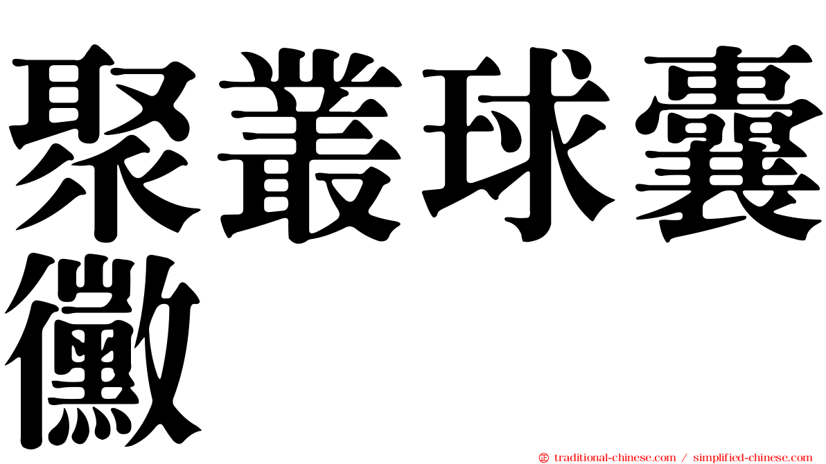 聚叢球囊黴