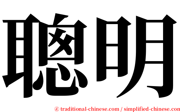 聰明 serif font