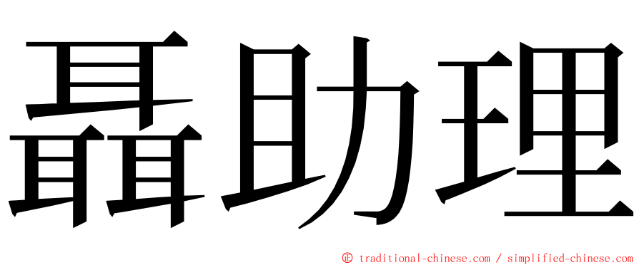 聶助理 ming font