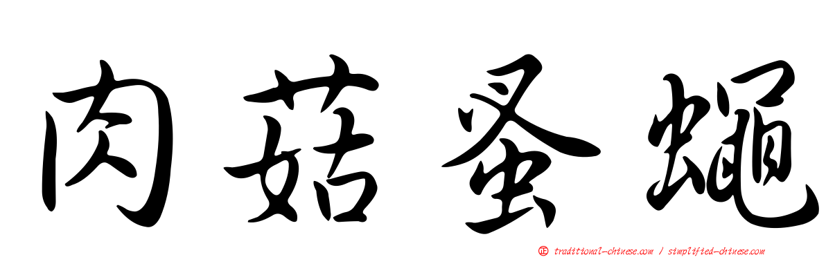 肉菇蚤蠅