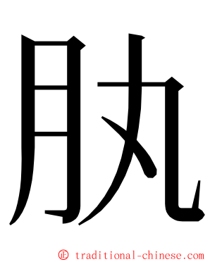 肒 ming font