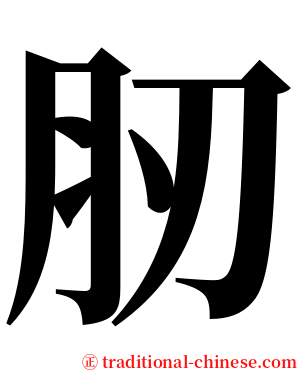 肕 serif font