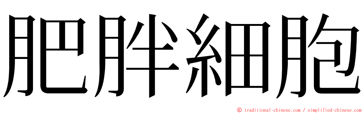 肥胖細胞 ming font