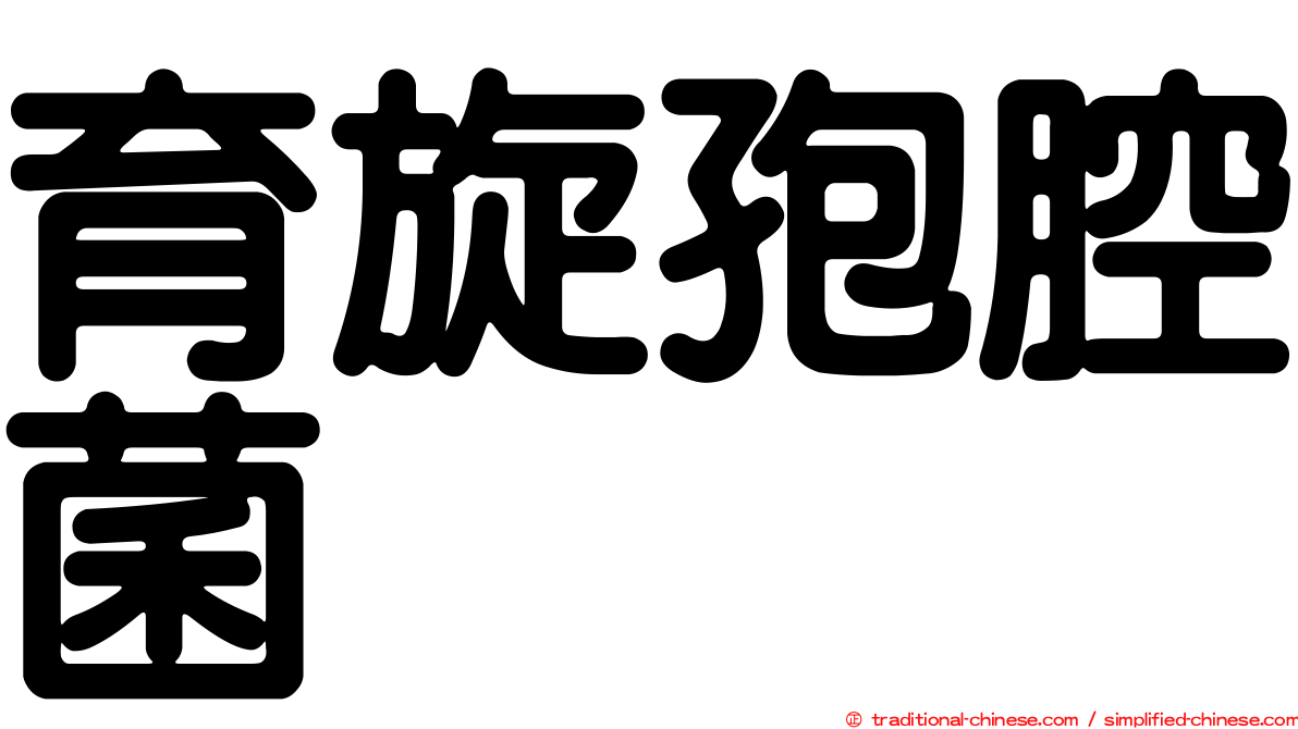 育旋孢腔菌