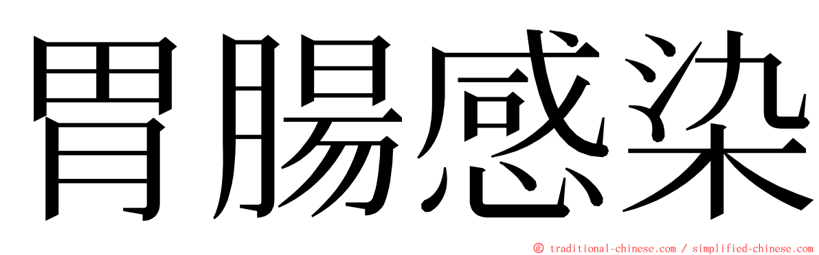 胃腸感染 ming font