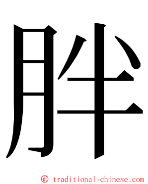 胖 ming font