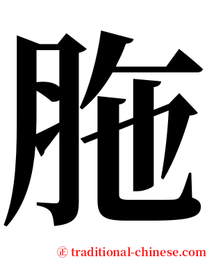 胣 serif font