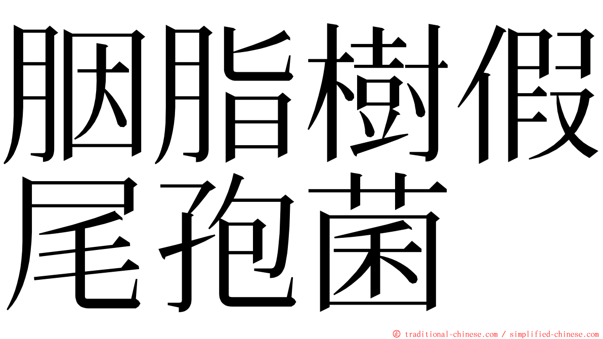 胭脂樹假尾孢菌 ming font